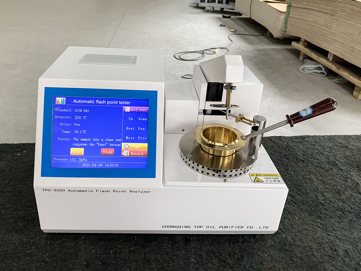 ASTM D92 TPO-3000 Полностью автоматический анализатор температуры вспышки (открытый тигель)