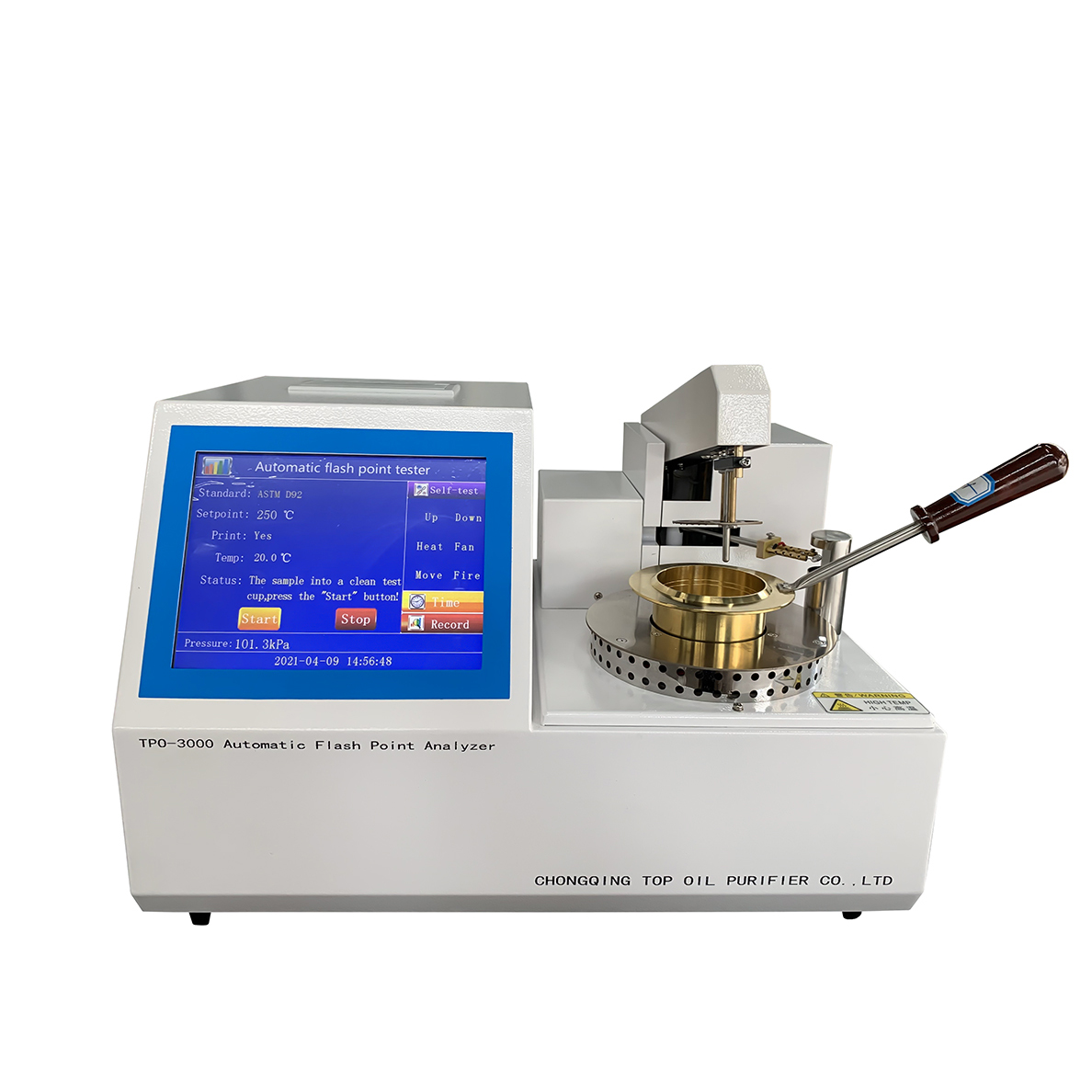 ASTM D92 TPO-3000 Полностью автоматический анализатор температуры вспышки (открытый тигель)