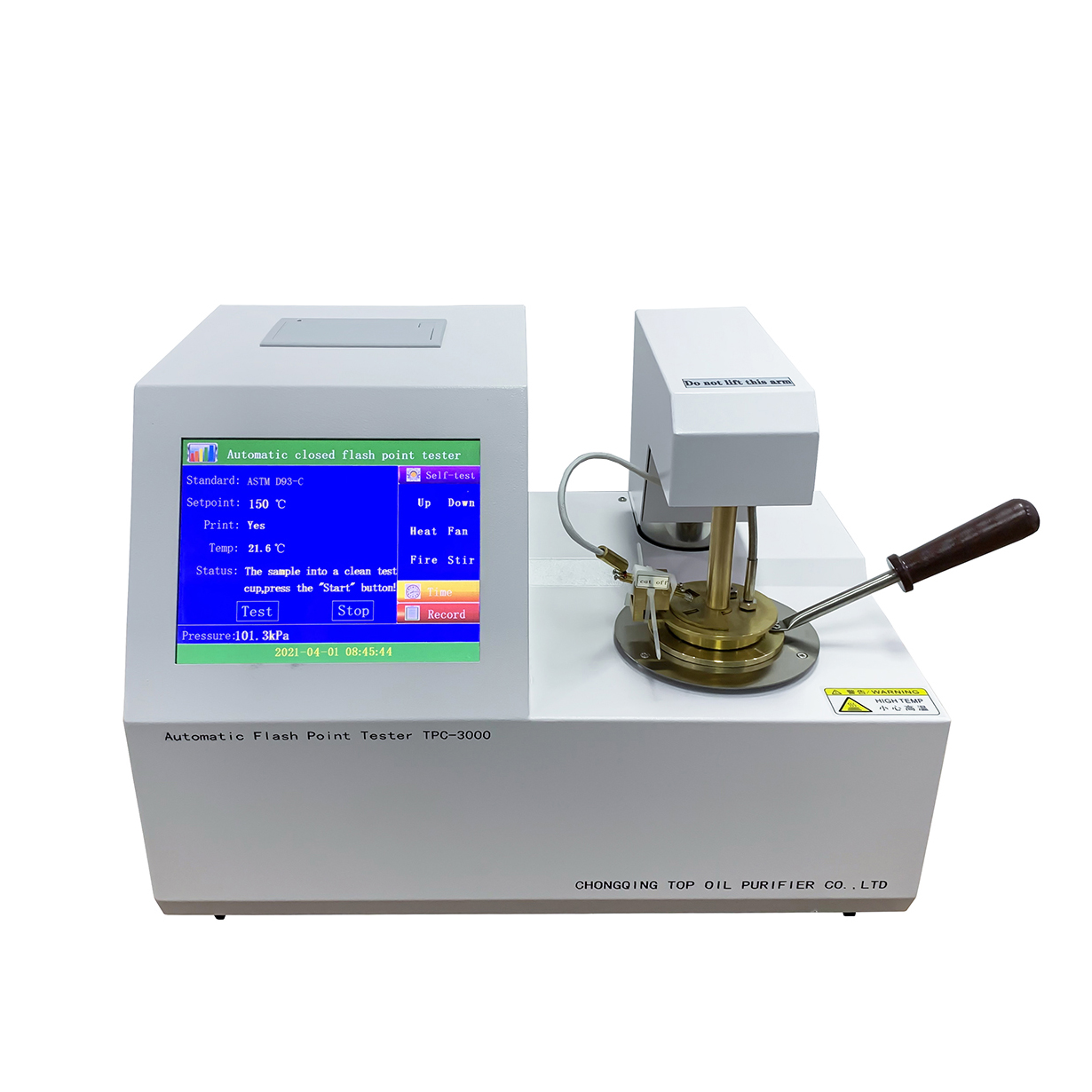 ASTM D93 Полностью автоматический анализатор температуры вспышки (с закрытым тиглем) TPC-3000